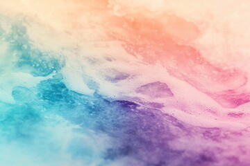 Obraz premium Abstract pastel foam texture with soft, dreamy colors and flowing patterns.