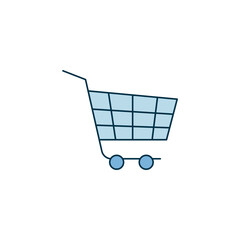 Shopping Cart icon symbol vector illustration isolated on white background