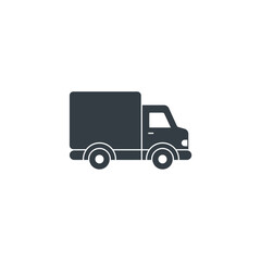 Delivery Truck icon symbol vector illustration isolated on white background