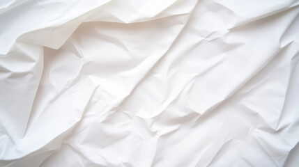 Obraz premium White crumpled paper surface with smooth light gradients, organic texture, minimalistic background