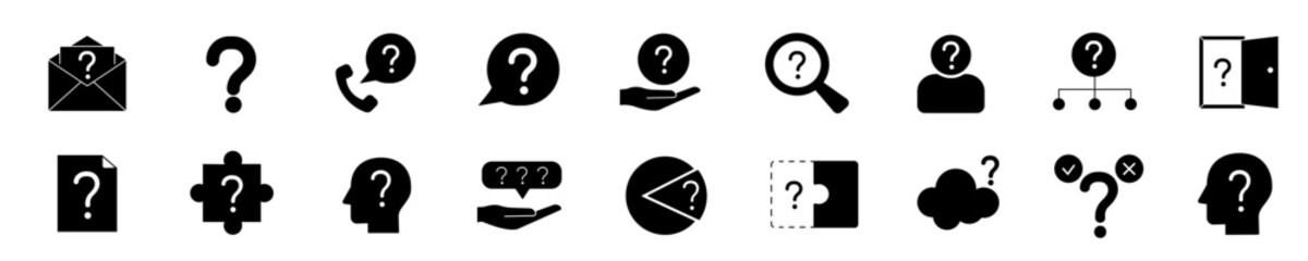 Question icon set. Question icon.