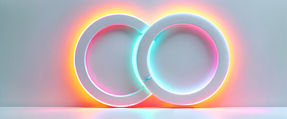 Obraz premium illustrazione sfondo con elementi astratti e motivi geometrici a tema surreale