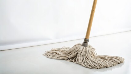 Mop on White Background