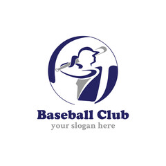 Obraz premium baseball sports logo design vector