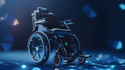 Futuristic AI Powered Wheelchair with Smart Navigation Technology