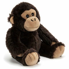 A fluffy teddy bear sits