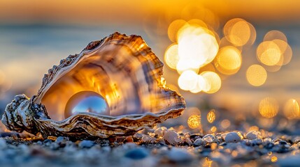 Sunset beach pearl oyster treasure