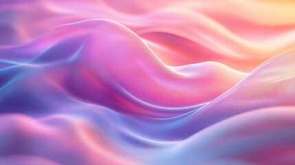 Obraz premium Abstract depiction of vibrant colorful and smooth flowing fabric