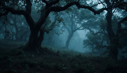 Rain in the forest