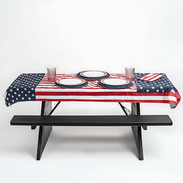 American Flag Tablecloth: Patriotic Party Decor