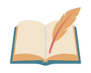 Poem Book Vintage Quill Writing