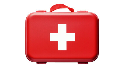 Concept of first aid kit, first aid kit supplies on a transparent background, PNG