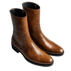 Pair of Elegant Knee-High Boots with Sleek, Sophisticated Design, Ideal for Winter Fashion