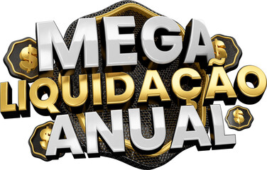 MEGA LIQUIDAÇÃO ANUAL SELO 3D.