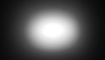 Vignette edges on transparent background in 16:9 aspect ratio 
