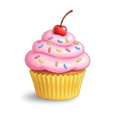 cupcake with cherry