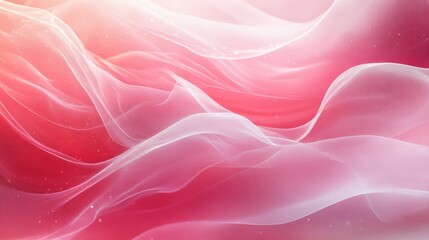 Obraz premium Abstract rendering of flowing pink and white color gradients