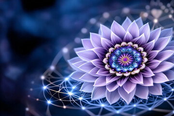 Fototapeta premium Pastel Chakras Align Harmoniously in a Cosmic Mandala Radiating Energy and Tranquility