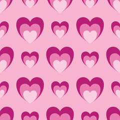 seamless background with hearts