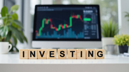 Photo for investors, trading or earnings, concept about investments, rising prices, assets, stock market and budget, ideal for themes on finance, economics, and investment strategies