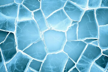 Close-up of cracked ice texture.