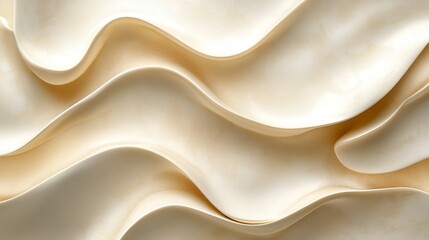 Obraz premium Beautiful Creamy Swirling Forms Create Abstract Organic Aesthetic