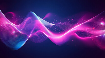 Obraz premium Abstract background featuring a vector sound wave