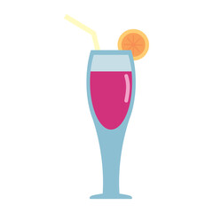 Cocktail icon vector image with a white background