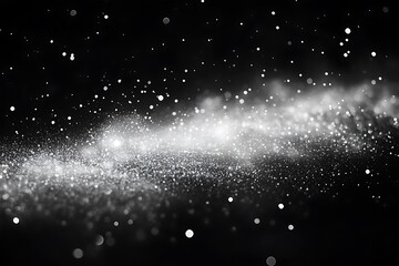 Sparkling Silver Glitter Background for Festive Design