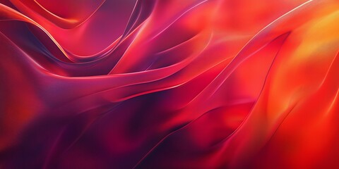 Captivating abstract background featuring vibrant red satin textures with deep shadows and highlights that evoke a sense of drama and elegance