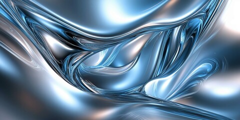 Obraz premium Shiny aluminum textures and reflections create a sleek and modern industrial background that enhances any design with a contemporary aesthetic