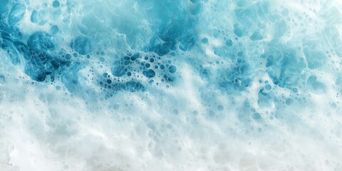 Discover the beauty of soap bubbles reflecting soft blue and white tones creating a serene abstract background ideal for artistic compositions