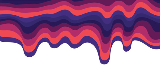 Retro wavy  rainbow  isolated background. Trendy distorted colorful in vintage y2k style. Psychedelic hippie pattern.