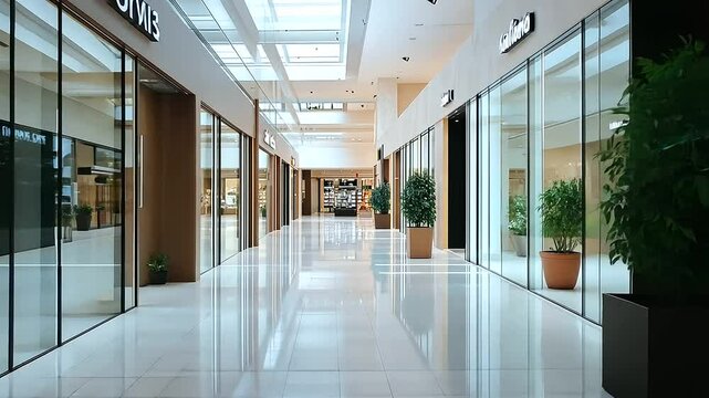 2_Vibrant franchise storefronts in a shopping mall