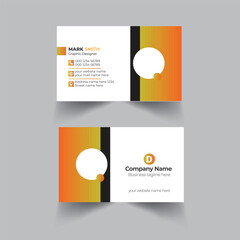 Creative modern clean corporate double-side business card template, visiting card, vector illustration,Modern creative professional business card template design.