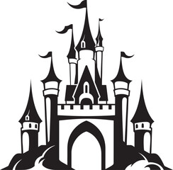 Obraz premium The Castle of Luminescent Echoes Shimmering Tales of the Past