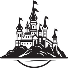 Obraz premium The Fortress of Celestial Beings Guardians of the Castle