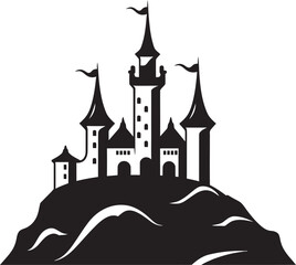 Obraz premium The Castle of Illuminated Dreams A Realm of Possibilities
