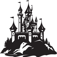 Obraz premium The Castle of the Gilded Crown Legends of the Royal Past