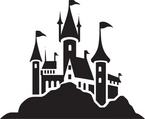 Obraz premium The Legend of the Silver Shield Valor in the Castle Heart
