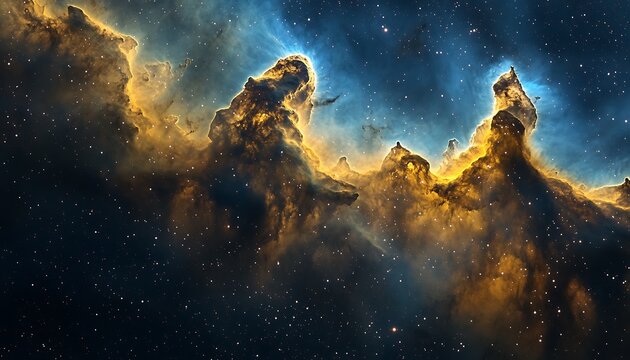 Nebula cosmic clouds night sky