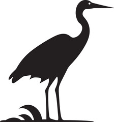 Obraz premium Heron Ecology Interactions with Other Species in Wetland Ecosystems