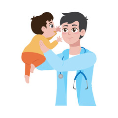 Obraz premium Baby Doctor Ear Examination
