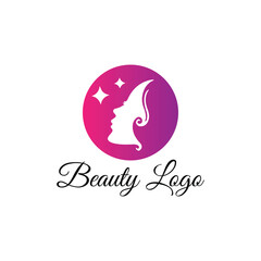 spa beauty salon and makeup natural beauty logo design vector