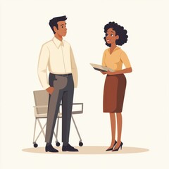 Workplace diversity shown by hesitant employees and managers