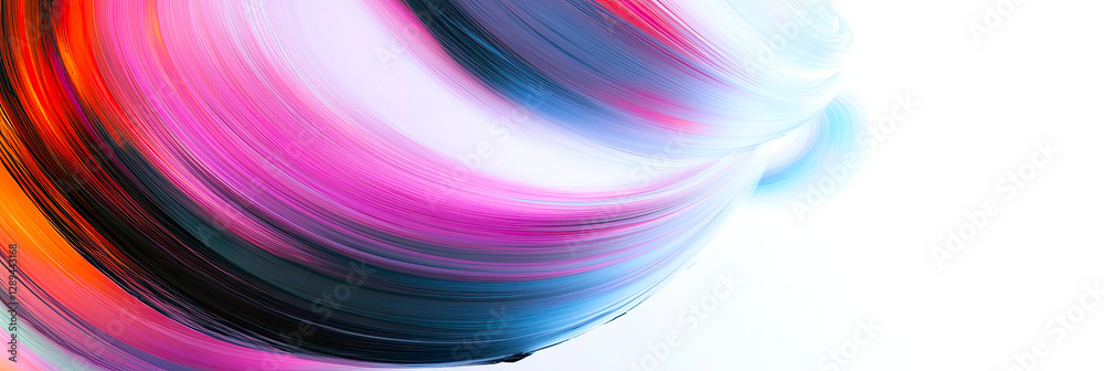 Poster Vivid Colorful Swirls Create a Mesmerizing Journey Through Time and Space in Artistic Expression