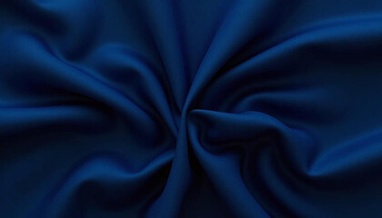Fototapeta premium Dark blue taffeta: A crisp, smooth, and lustrous fabric with an elegant, luxurious appearance