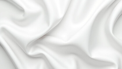Naklejka premium White Taffeta: A Crisp, Smooth, and Lustrous Fabric with an Elegant, Luxurious Appearance