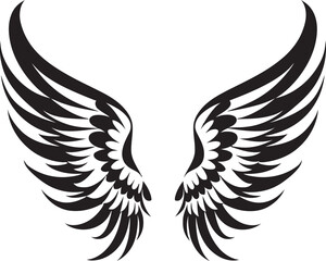 Obraz premium The Guardian Touch The Magic of Angel Wings