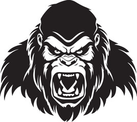 Fototapeta premium Fierce Protector The Gorilla Tiger Battle